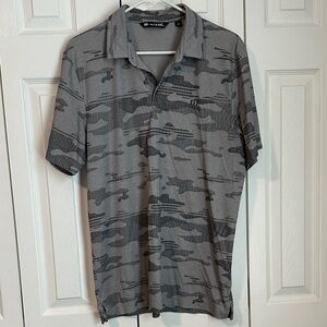 Travis Mathew Gray Camo Polo Shirt